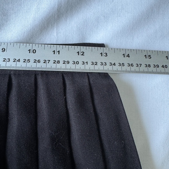 Dolci Mondo Vintage Accordion Pleated Knee Skirt Black Sz 7/8 Schoolgirl Ballet - Picture 7 of 11